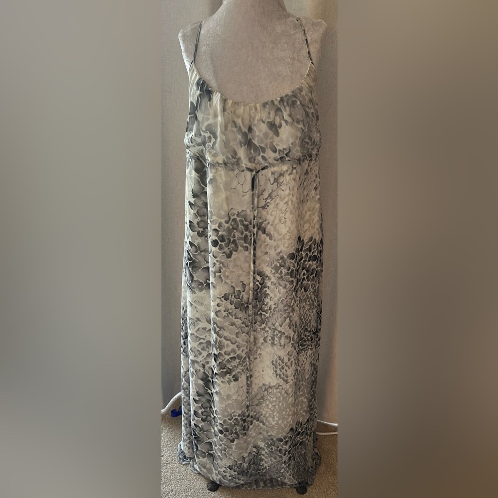 New York & Company Gray Maxi Dress